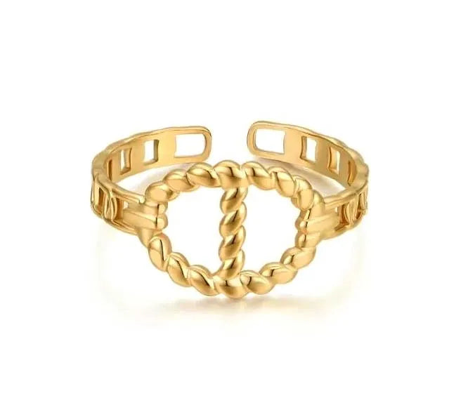 Milskye Wedding Fine Fashion Jewelry for Women Couple Set 925 Silver 14K Gold Adjustable Simple Rings