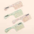 MiDairy Acetic Acid Hair Comb Portable Marble Cushion Custom Cellulose Acetate Comb for Women 890072 890153