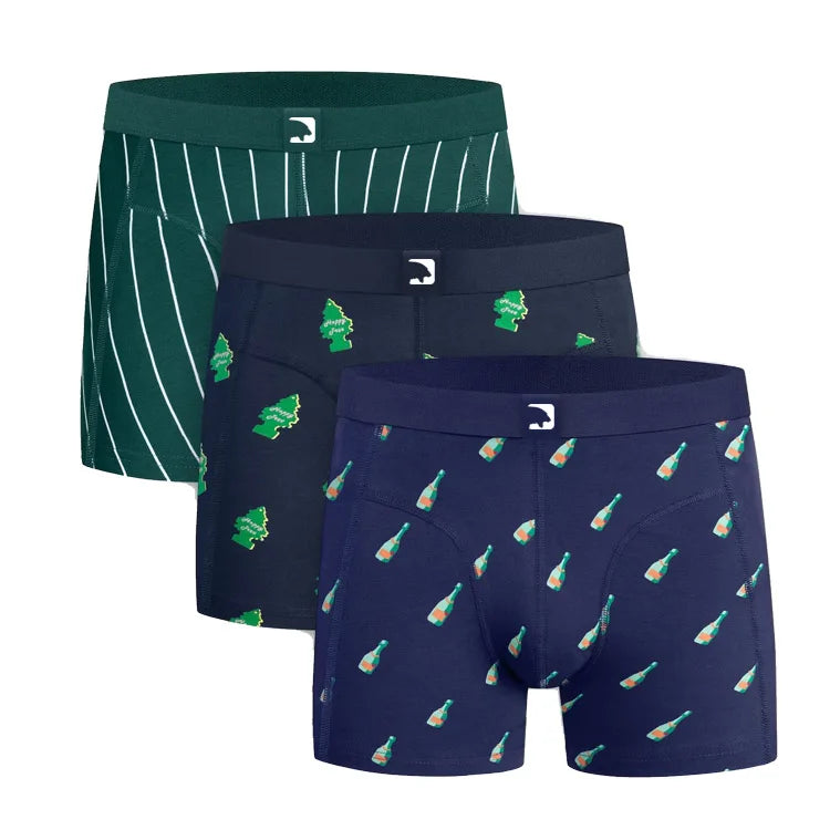 2024 Custom New Shorts Printed Underwear Casual Underwear for Men Plus Size Boxers Briefs Cotton Boxer Short Briefs Boxers