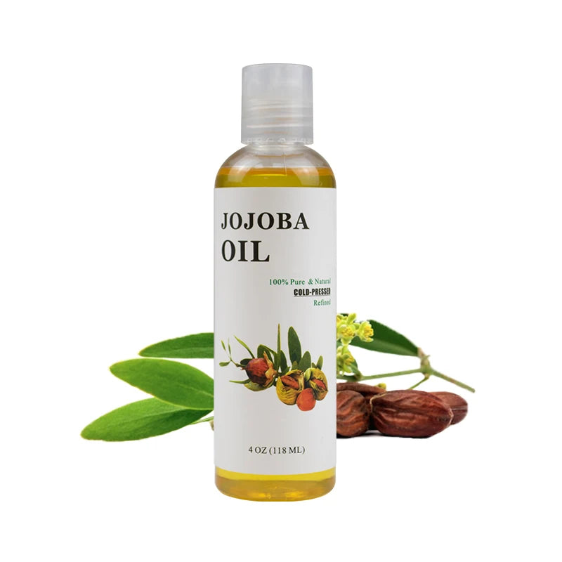 Best Seller 100% Natural Golden Jojoba Seeds Oil 4OZ for Hair and Skin OEM Private Labels