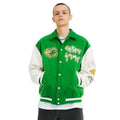 KY  Chenille Embroidery Patch Cool Design Baseball Varsity Custom Leather Letterman Plus Size Men's Jacket