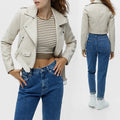 Oem Manufacturer High Quality Hip Hop Jean Jacket Women Slim Street Casual Women Leather Jacket