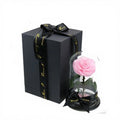 Wedding Valentine's Day Beauty Beast Eternal Glycerin-Preserved Glass Dome Rose Elegant Tabletop Decoration Long-Lasting