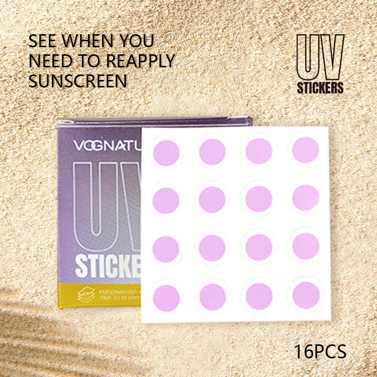 OEM ODM UV Sunscreen Reminder Sticker Smart Sun Protection Indicator Color Changing Reapplication Alert for Outdoor Sports Beach