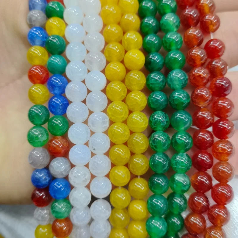 Wholesale Natural Agate Natural Stone Loose Beads Micro Small 4-12mm Cutting Gemstone Beads for Necklace Jewelry Making