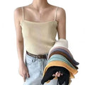 2025 New Summer Girls Vintage Chic With a Small Fresh Blouse Under the Student Base Sleeveless Knitted Vest