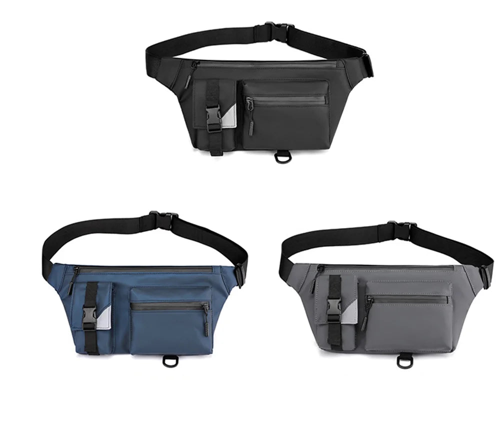 Large Capacity Running Waist Bags Multifunctional Waterproof Oxford Cloth Sports Fanny Pack With Custom Logo