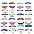 20 Years Factory Custom Men 4mm 6mm 8mm Luxury Feng Shui Yoga Precious Stone Crystals Healing Power Natural Stone Stack Bracelet