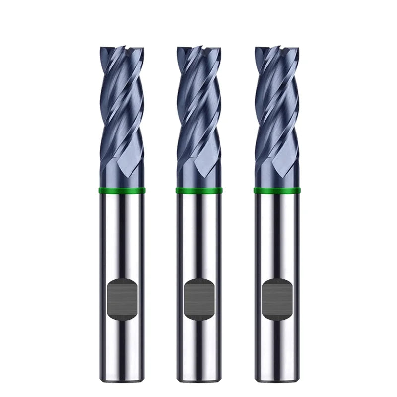Azzkor TGH New Design Hrc50 Tungsten Carbide 4 Flutes End Mill with Weldon Shank CNC