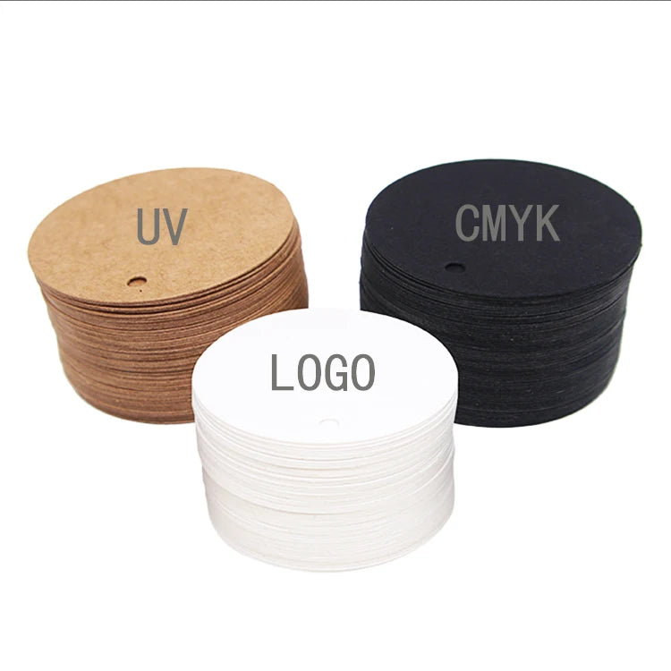 Packaging Labels Tag Wholesale Environmentally Friendly Recyclable Kraft Paper Hang Tag Custom Printing Garment Hangtags