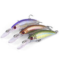 WEIHE 5cm 5.8g 5Colors Artificial Hard Lure 3D Printing Fishing Minnow Sinking Minnow Bait for Freshwater and Saltwater