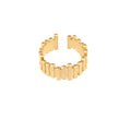 Adjustable Vintage Gold Plated 18K Gold Filled Rings High Quality Open Jewelry with Diamond for Women for Weddings