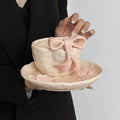 L Household High Aesthetic Ceramic Bowl and Plate Ins Bow Bowl and Plate Set
