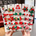 Christmas Hair Accessories  Cute Girls Christmas Hairpin Set Soft Gel Hair Clip