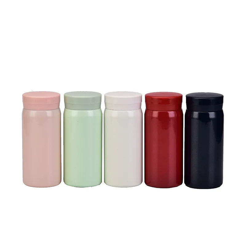 Wholesale Custom Best Selling 210ml Colorful Portable Tumbler Double Walled Stainless Steel Vacuum Flask Water Bottle