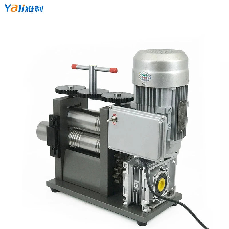 YALI ERM Stainless Steel/Iron Goldsmith Sheet Semicircle Pattern Wire Roller Jewelry Tools Jewellery Rolling Mill 120mm