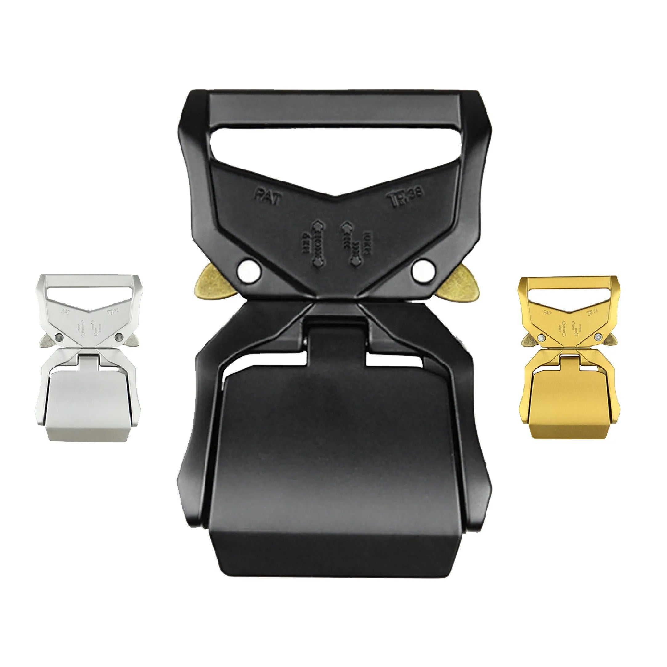 1.5 Inch Heavy Duty Tactical Belt with Aluminum Alloy and Fabric Nylon Quick Release for Buckle Non-Slip Made From Zinc