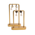 Wholesale Fashion Archway Model Earrings Jewelry Rack Metal Gold Earring Display Stand for jewelry Shop