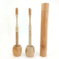 Eco-friendly Biodegradable Tooth Brush Customized Logo Replaceable Heads Bamboo Toothbrush