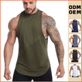 Wholesale Custom Logo Men Gym Fitness Bodybuilding Athletic Training Wear Gym Tank Tops Man Basketball Sport Vest