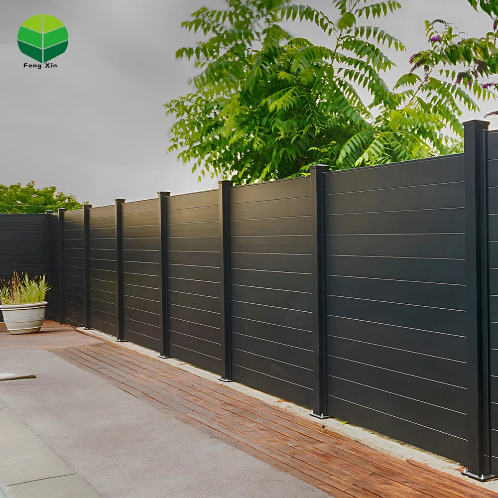 Factory Custom 6X8 White Pvc Privacy Fence Vinyl Aluminum Fence Panels 8Ft Outdoor