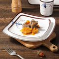 Custom Printing Chinese Design Melamine Food Serving Square Plate Dining Plates