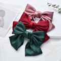 QIYUE Cute Girl Hair Ribbon Barrette with Knotted Bows Bow Tie