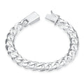 DOTEFFIL 925 Sterling Silver Plated Full Sideways Fashion Bracelet for Women and Men for Weddings and Engagements