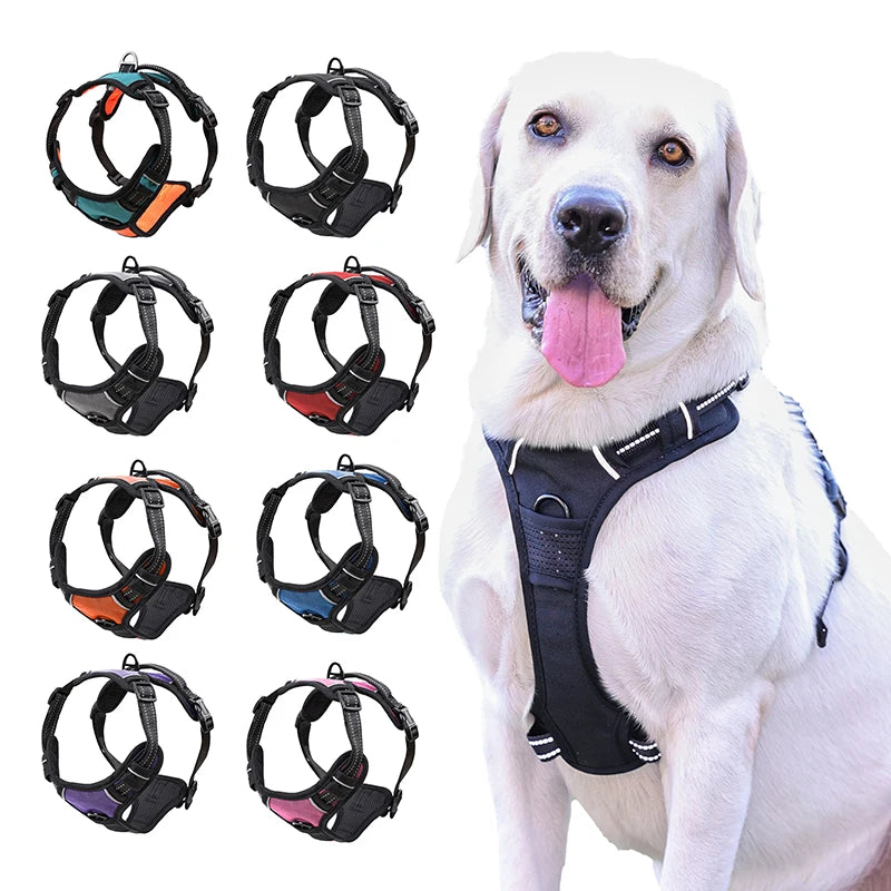 Water Resistant Durable Comfortable Breathable Mesh Tough Luxury Custom Dog Harness