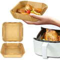 New Design 100Pcs Durable Square Air Fryer Disposable Parchment Paper Liner Baking Paper for Home Kitchen Use