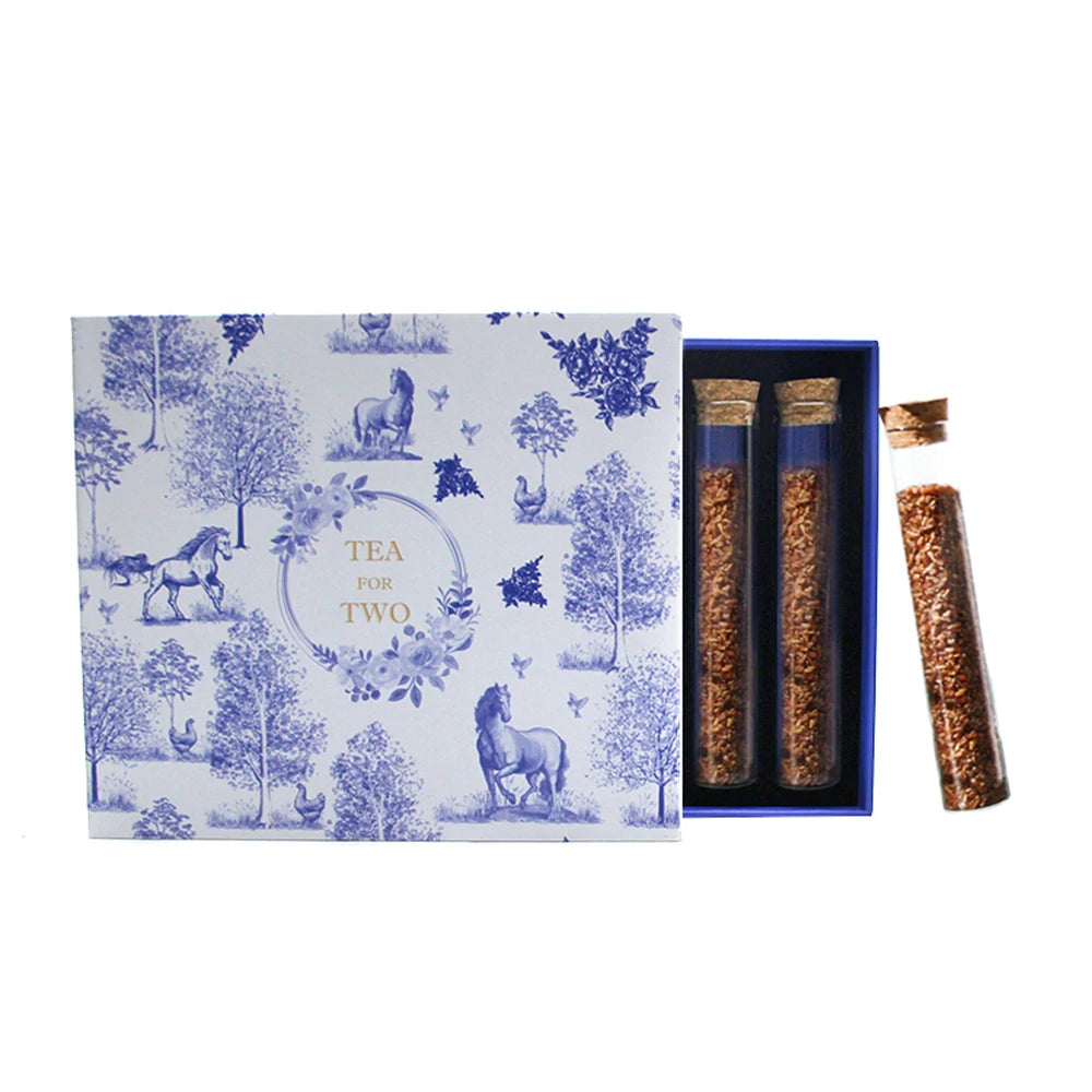 Luxury Custom logo for Gifts Glass Tube Vanilla Beans Tea Set Box Packaging