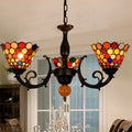 Tiffany  Classic Pendent Light Loft Retro Industrial Vintage Lamp Stained Glass Restaurant Bedroom Bar Three Heads Chandelier
