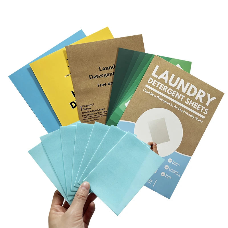 Factory Price Wholesale Washing Clothes Sheet Eco Friendly Biodegradable Laundry Detergent Sheet
