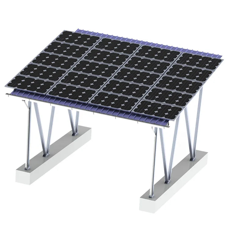 Yuens OEM Factory Solar Aluminum Frame Pv Panel Carport Mounting Systems Rail Brackets Photovoltaic Parking Structure