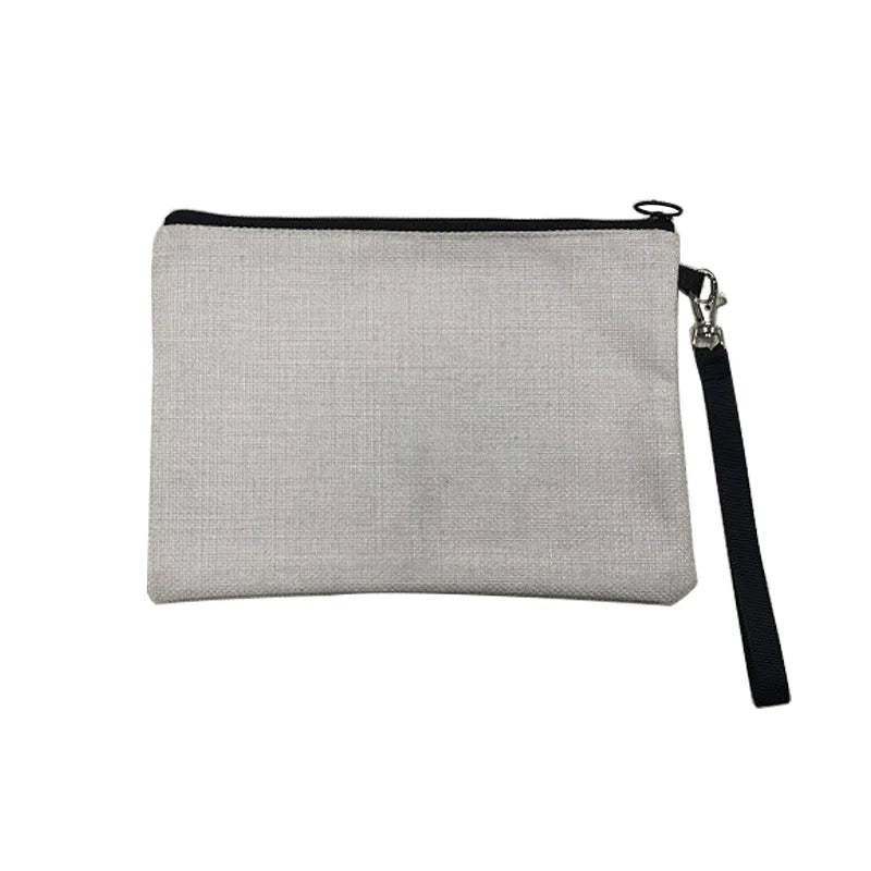 Storage Bag16*23CM Composite Linen Sublimated Makeup Bag Sublimation Custom Cosmetic Bag