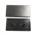 50*100 Black Plastic Nylon Cover Profile End Cap Industrial Fasteners for Anodized Silver Aluminum Extrusion for 50*100 Profiles