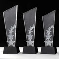 3 Frosted Star Glass Crystal Trophy  MH-NJ0136