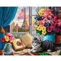 Adults' Floral Vase Landscape Painting by Numbers Kit 40x50cm Home Decor Printed Picture without Frame
