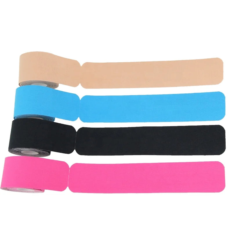 Cotton Kinesiology Muscle Tape Waterproof Flexible Athletic KT Precut Wrap Support for Sports and Weight Lifting Unisex
