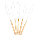 Leeons Hair Extensions Tool Loop Needle Iron Wire Threader Pulling Hook for Silicone Microlink Beads and Feathers Hair Extension