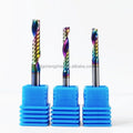 CHENGZHEN HRC55 Single Flute TiCN Coated End Mill - High Precision â‰¤0.005mm Spiral Router Bit RoHS Certified