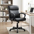 2026 Hot Sale Cheap PU Leather Office Chair Mid Back Desk Chair Adjustable High Ergonomic Computer Chair