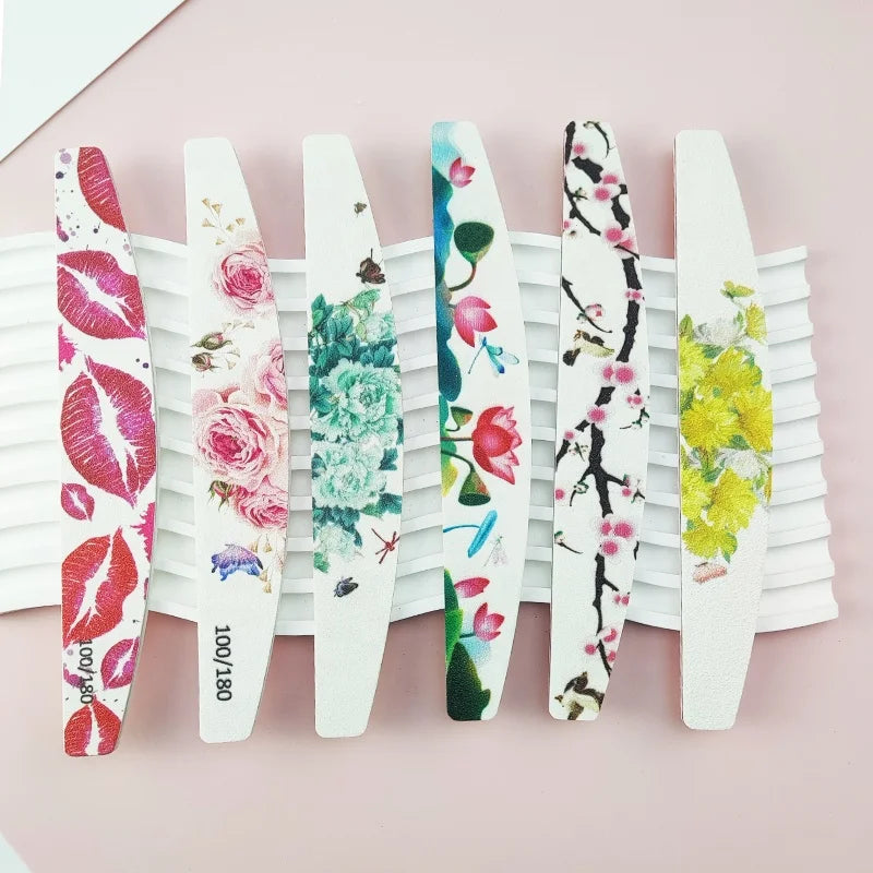 Professional Customize High-Quality Full Plate Color Printing Series Polishing Strip Nail File