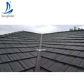 U.S. Standard Modern Black Stone Coated Roofing Bent Tiles for Houses Alu-zinc Metal Spanish Roof Tiles with Lifetime Warranty
