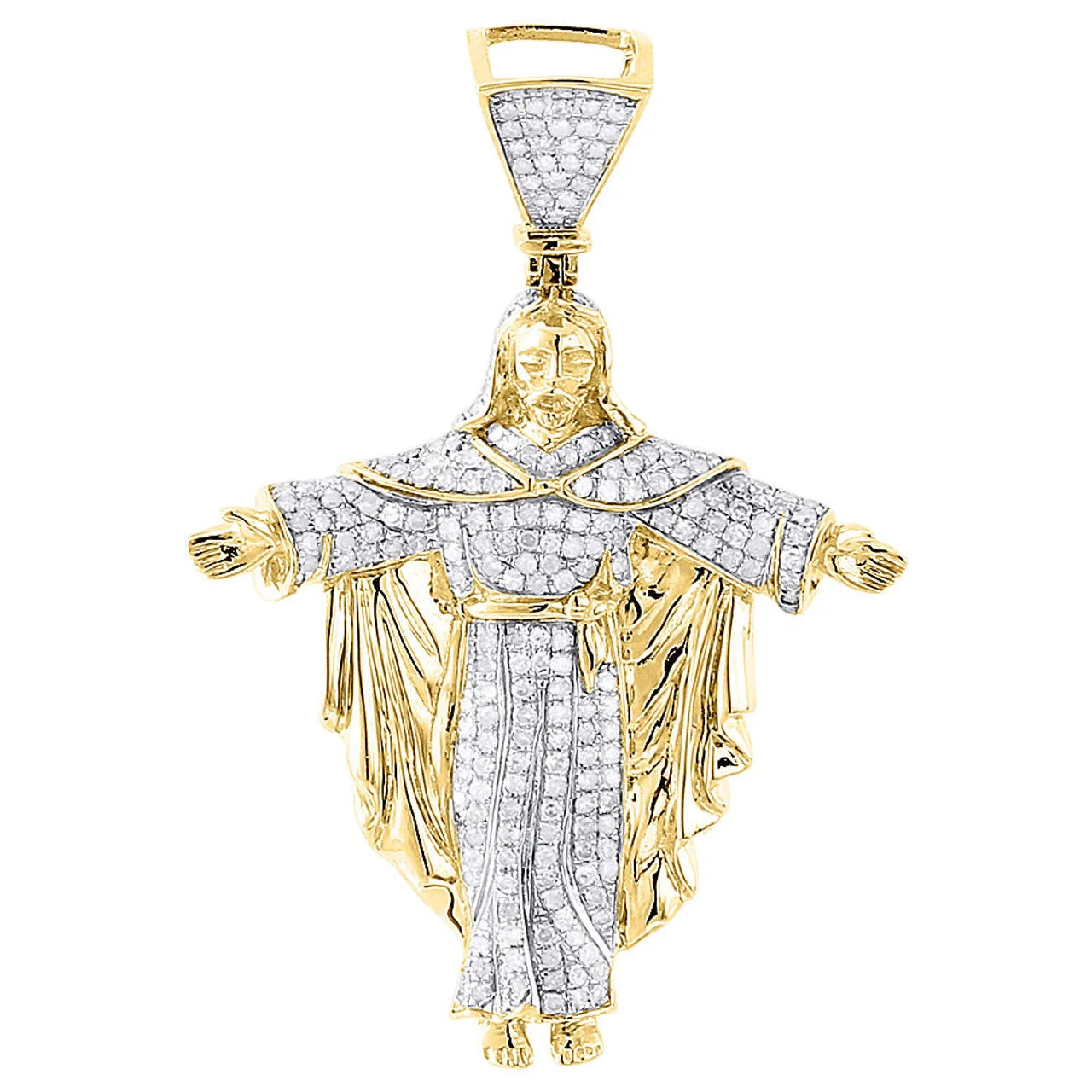 Pass Diamond Tester VVS Moissanite 925 Silver Christian Jesus Hip Hop Jewelry Iced Out Pendant Men Necklace Pendant and Chain