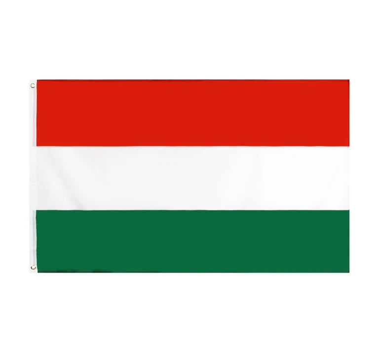 Ready to Ship 100% Polyester 3x5ft Stock Red White Green HUN Hungarian Hungary Flag