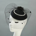 Bridal Veil Hair Accessories Wedding Bow Top Hat Photo Simulation Flower  Mesh Head Accessories
