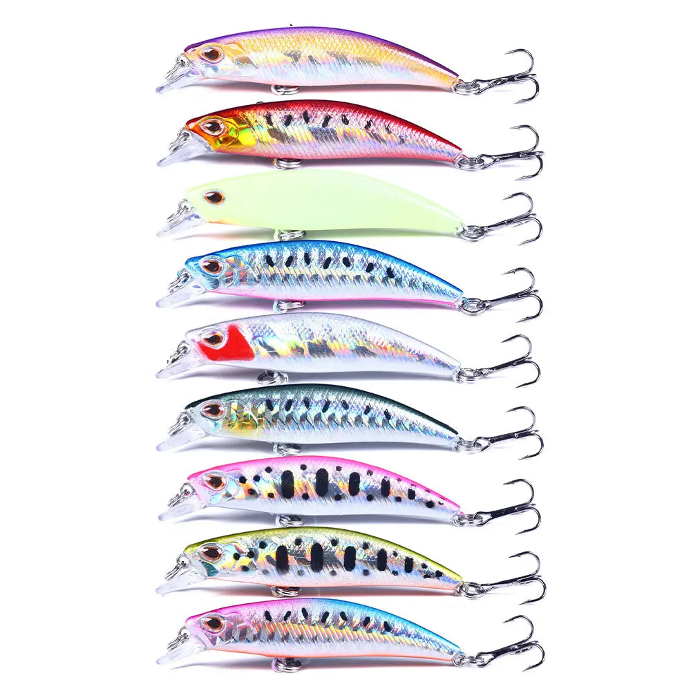 Lures Fishing Wholesale 68mm 6.5g Minnow Lure Hard Artificial Bait Sinking Saltwater Pesca Fishing Tackle MegaBDM