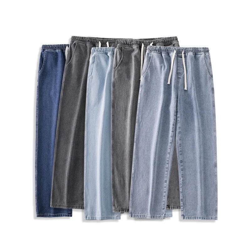 Wholesale Street Wear Men's Denim Jeans Loose Fit Jeans Straight Baggy Jeans