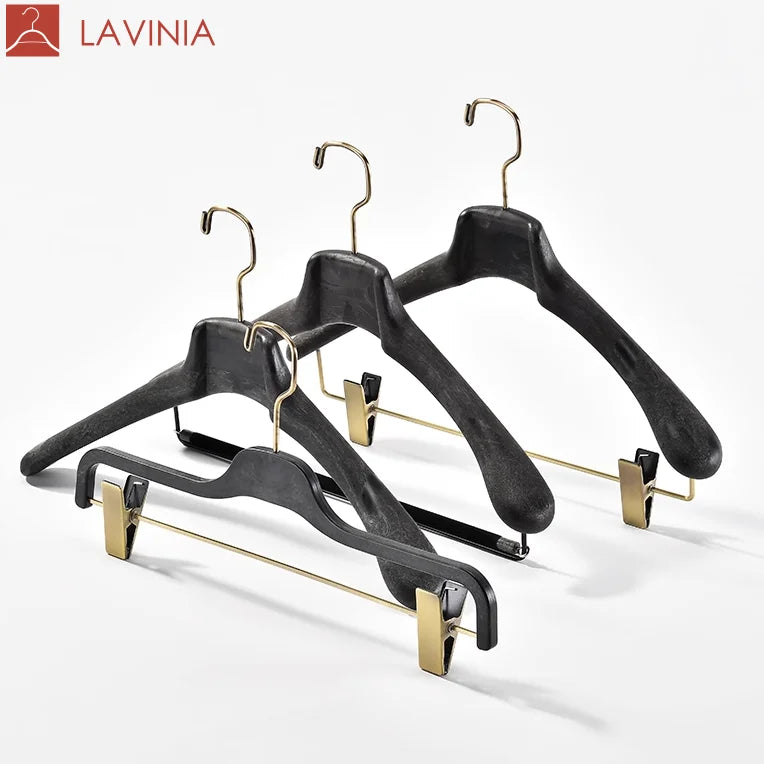 Lavinia Luxury Custom Branded Stylish Luxury Resin Suit Hangers for Display Hangers